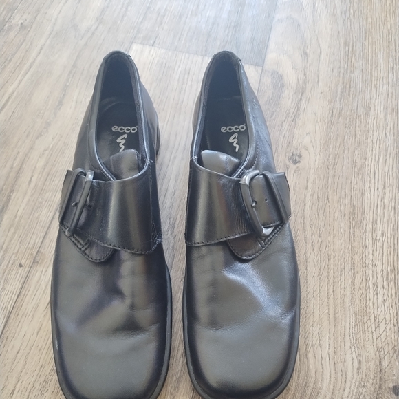 WOMEN'S ECCO CASUAL BLACK LEATHER DRESS SHOES GB SIZE 9 - Picture 10 of 11